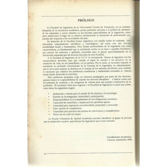 Prueba voluntaria de aptitud académica 2005