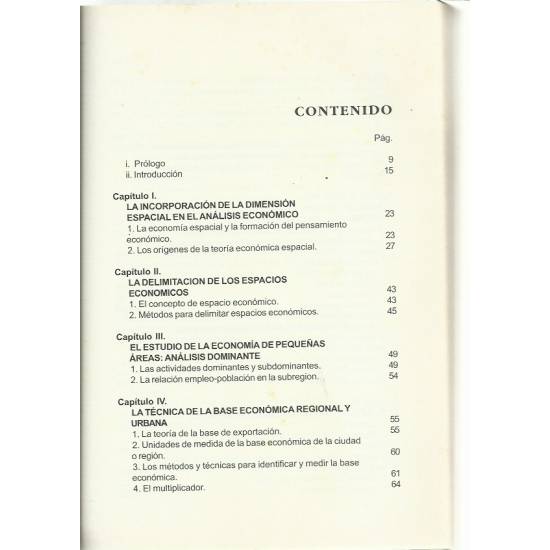 Economía espacial y regional
