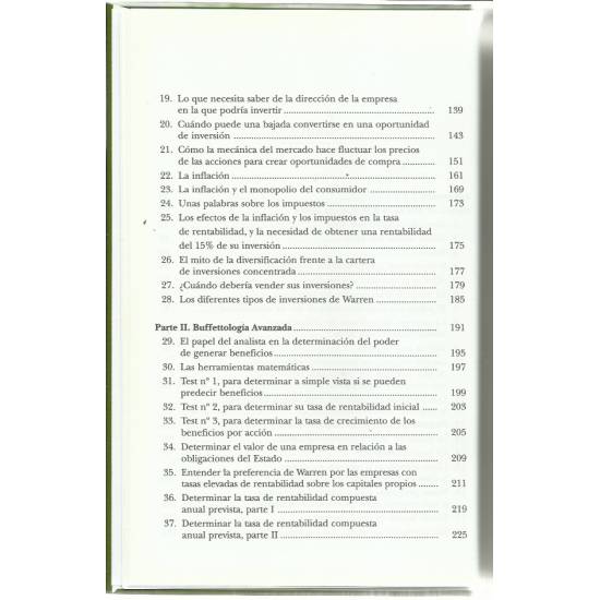 Buffettologia Técnicas de inversión