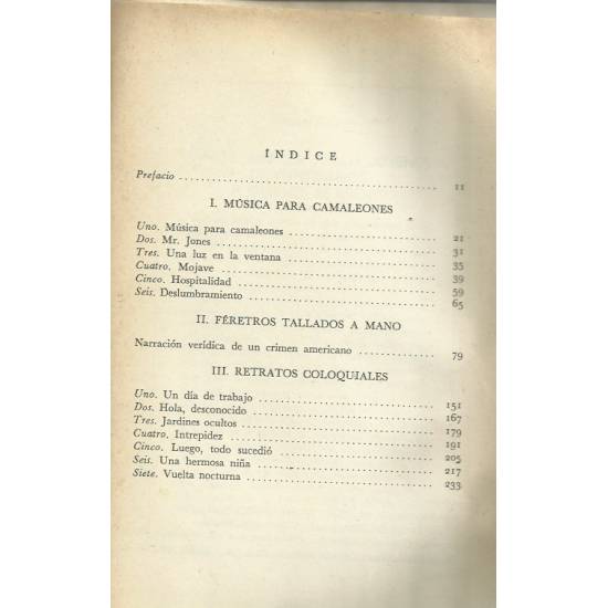 Música para camaleones