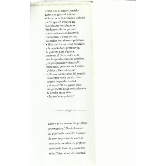 La riqueza y la pobreza de las naciones