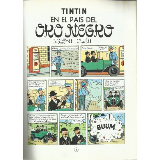 Las aventuras de Tintin Tintin en el pais del oro negro
