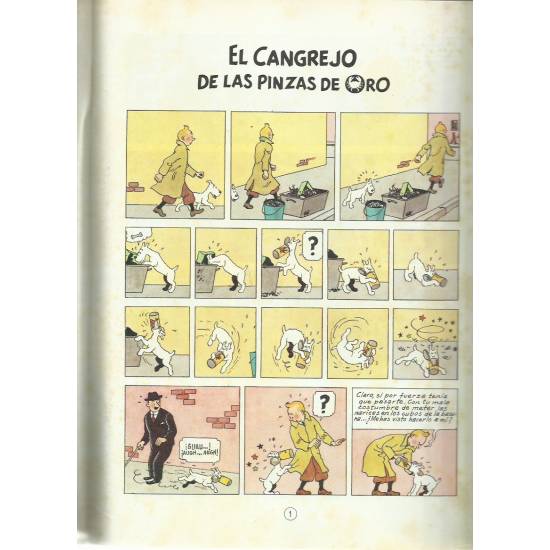 Las aventuras de Tintin El cangrejo de las pinzas de oro