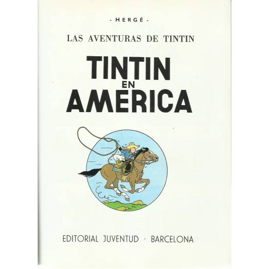 Las aventuras de Tintin Tintin en América