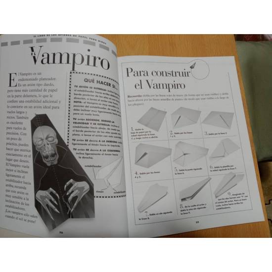 El libro de los aviones de papel para niños
