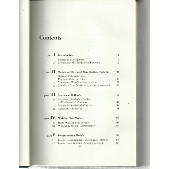 Models for production and operations management