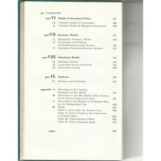 Models for production and operations management