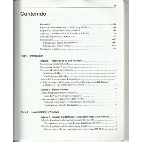 Microsoft Windows and MS-Dos 6 Manual del usuario