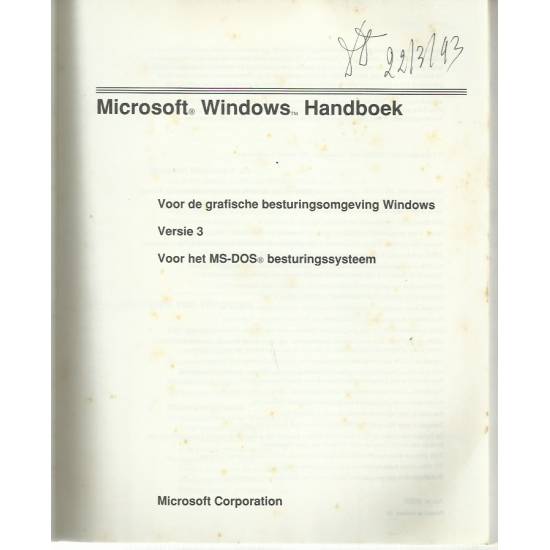 Microsoft Windows Handboek