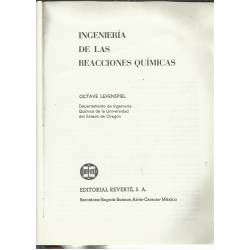 Ingeniería de las reacciones químicas Ingeniería de las reacciones químicas