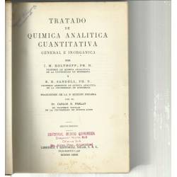Tratado de química analítica cuantitativa generla e inorgánica