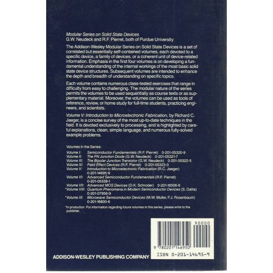 Introduction to microelectronic fabrication