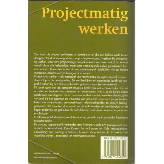 Projectmatig werken Projectmatig werken