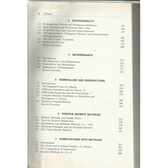 Linear Algebra and its applications