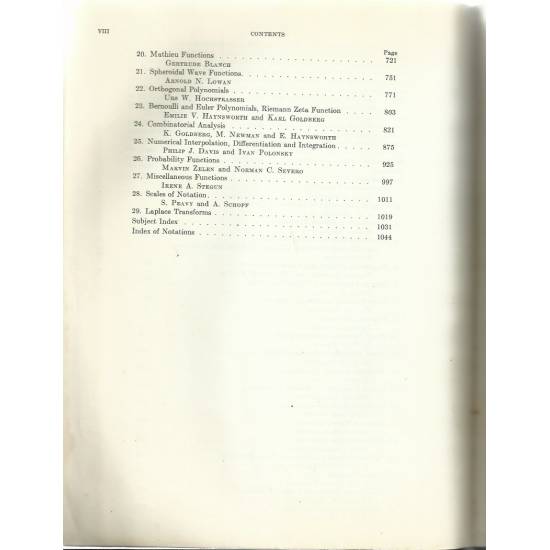Handbook of mathematical functions