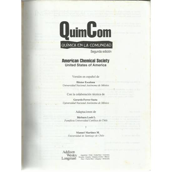 Quim Com Química en la comunidad Quim Com Química en la comunidad