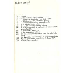 La politica revolucionaria y la clase obrera cubana