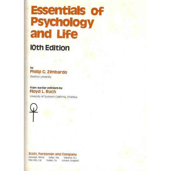 Essentials of psychology and life