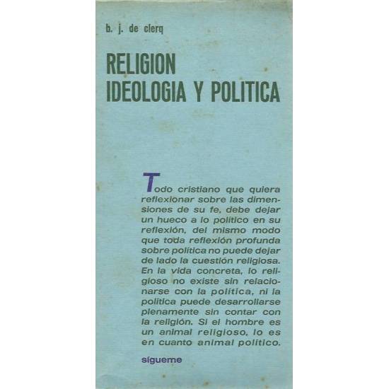 Religion, ideologia y politica