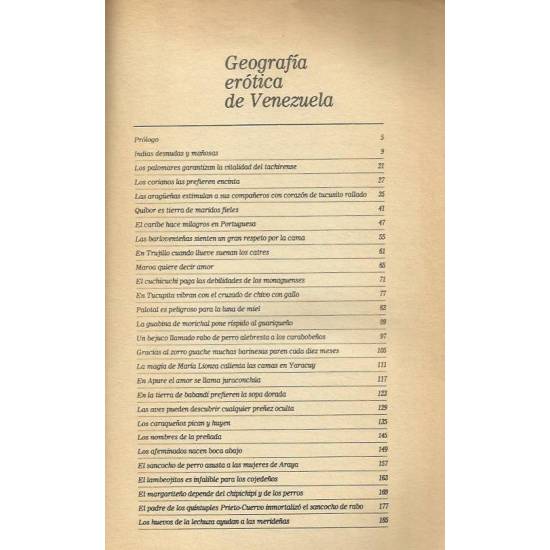 Geografía erótica de Venezuela