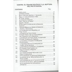 Contra el fraude politico y la ruptura del pacto social Contra el fraude politico y la ruptura del pacto social