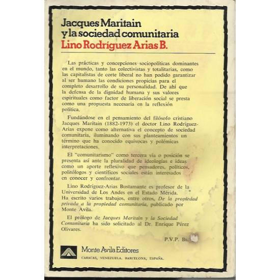Jacques Maritain y la sociedad comunitaria