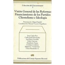 Vision general de las reformas Financiamiento de los partidos Clientelismo e ideologia
