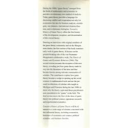 Toward a history of game theory Toward a history of game theory