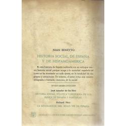 Historia social de España y de Hispanoamérica Historia social de España y de Hispanoamérica
