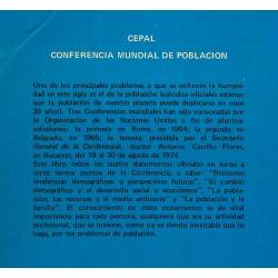 Conferencia Mundial de Poblacion Conferencia Mundial de Poblacion