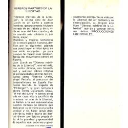 Obreros mártires de la libertad Obreros mártires de la libertad