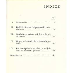 Observaciones sobre la influencia de la ideologia en la ciencia economica